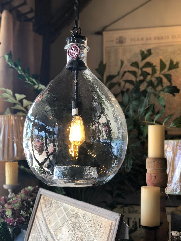 Demijohn pendant clearance light